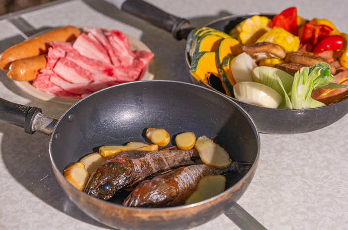 島の食材でサバイバル飯!